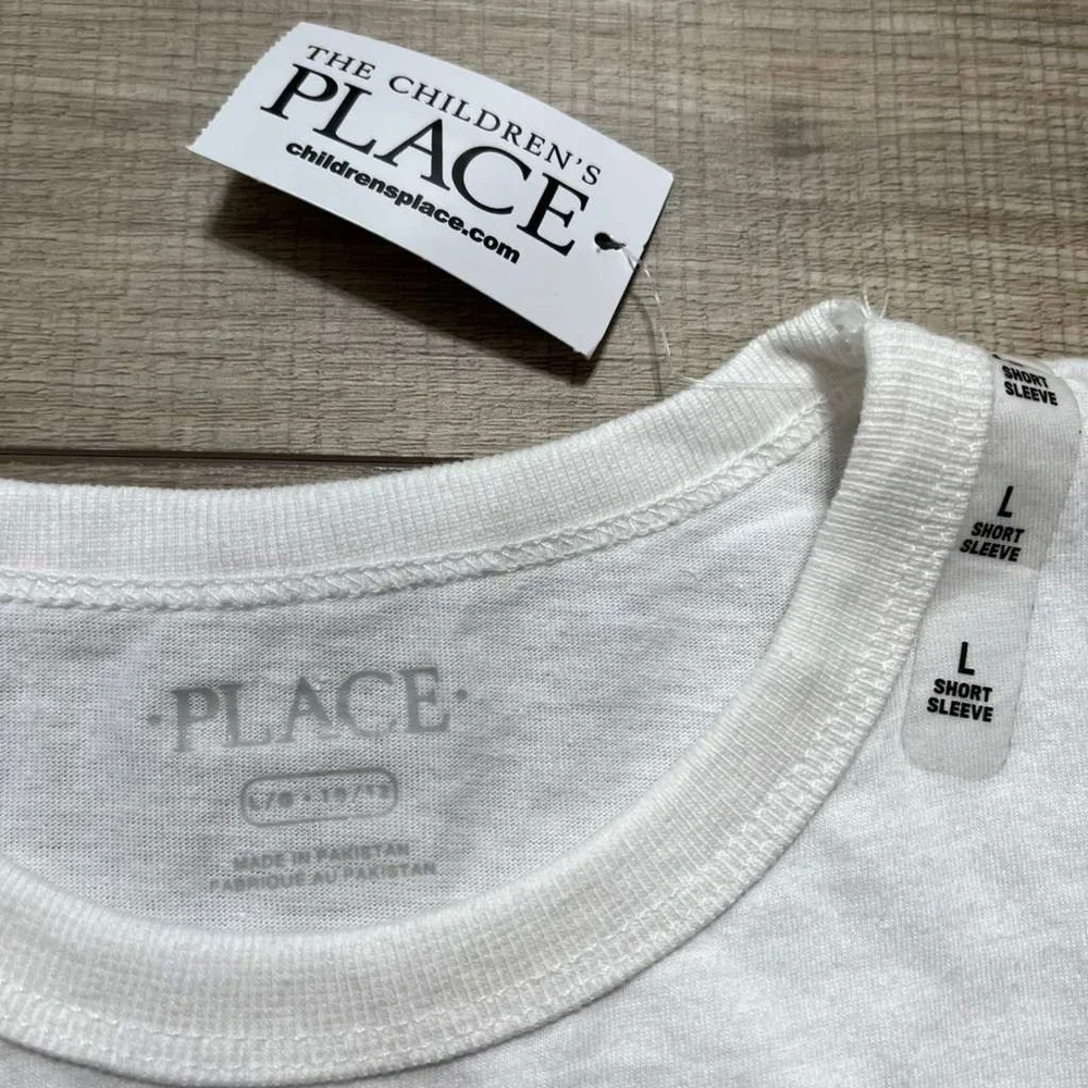 The Children’s Place Boys 1st Day Of School Short Sleeve Graphic Tee Large White
